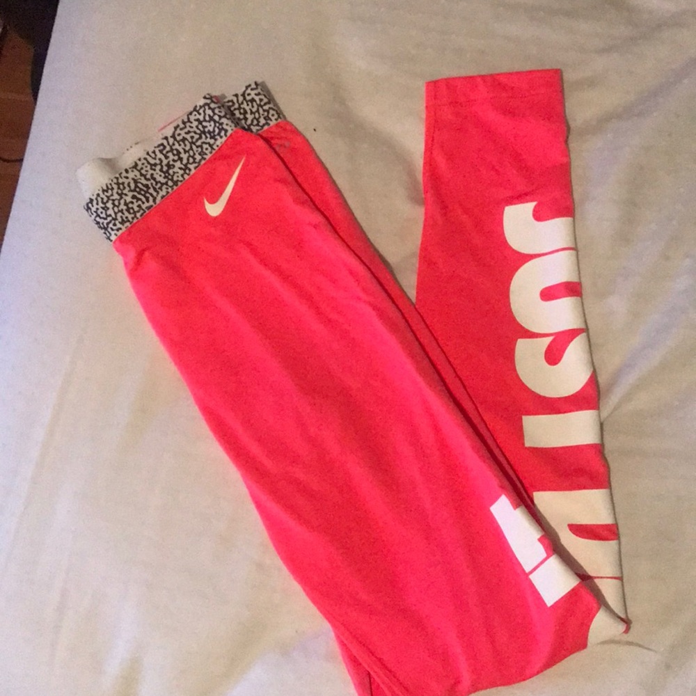 Bright Pink Cold Gear Nike Leggings